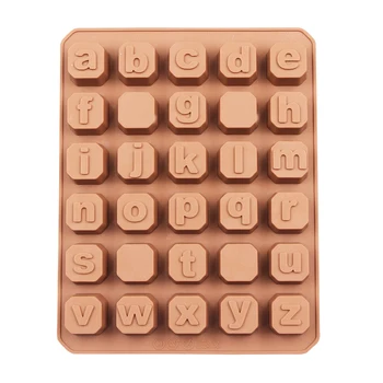 Çikolatalı Dondurma için COOKNBAKE DİY Silikon Kalıp mektupları Alan Tasarım Dekorasyon Pasta Küp