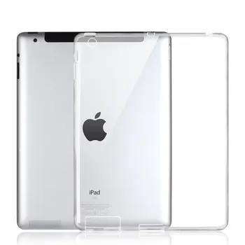 IPad 2 3 4 Kılıf için , Ultra-ince Silikon Arka Kapak Açık fon iPad 2 case için Soft TPU Kılıf Koruyucu Capa 4 kasa ipad