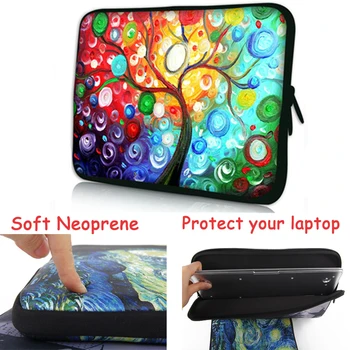 11.6 12 13.3 14 15.6 17.3 moda DİY vb pro case macbook air/için xiaomi bilgisayar çantası dizüstü kol kişiselleştirilmiş.