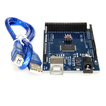 Arduino DİY Başlangıç SETİ MEGA2560 REV3 için USB Cabl ile 1 ADET Mega R3 2560 ATmega2560-16AU CH340G Geliştirme Kurulu