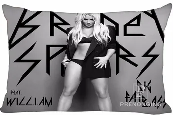 En iyi Özel Yastık kılıfı Britney Spears@(Tek yüze Yazdırma) 35x45cm 0004 Dikdörtgen Yastık fermuar @180117-72
