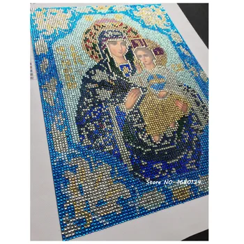 YENİ satış elmas mozaik dini simge annesi Maria İsa DİY 5D elmas nakış din elden RUBOS baskı hediye yüz