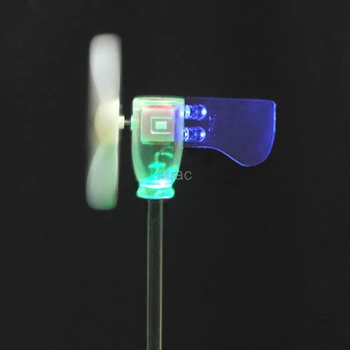 Rüzgar Jeneratörü Türbini Öğretim Araçları Örnek Model en Küçük Mini 360 derece 10 tedarik LED