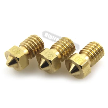 3D yazıcı 3D V6&Türkçe J-Head brass nozzle alanında 1,75/3.0 mm malzeme İçin 0.2/0.25/0.3/0.4 0.5//0.6/0.8/1.0 mm nozül