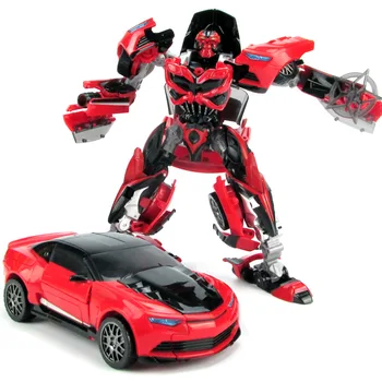 Araba için Dönüştürme kırmızı Arı Metal Dönüşümü Robot Çocuklar Geliştirmek Hediye Xmas DİY Çocuk Oyuncakları