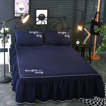 Ayarlar Katı Yatak örtüsü +Yatak Ev Tekstil sektörün Tam Mor Gri yatak örtüsü yatak örtüsü yatak yastık kılıfı ev tekstili seti