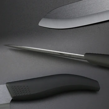 Siyah Zirkon bıçak renk anti seramik Bıçak 3 4 5 6 inç soyma yardımcı aşçı mutfak et Dilimleme kayma kesici kolu Bıçak-