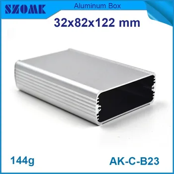 Gümüş renk kasa alüminyum açık kasa 1 adet ücretsiz kargo kaliteli uygun PCB boyutu 27x79 mm