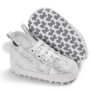 Bahar Bebek Ayakkabıları görme 0 Deri yeni Doğan Çocuklar Kız Ayakkabıları İlk Yürüyüşe Bebek Mokasen PU-