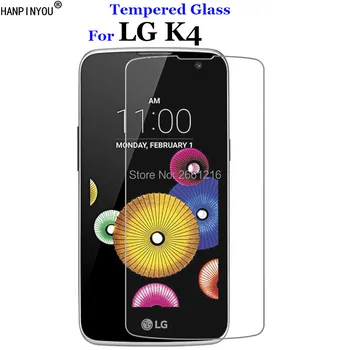 4.5 LG K4 LTE K120e K130e K121 İçin LG K4 (2016) Tempered Glass 9H 2.5 D Premium Ekran Koruyucu Film için