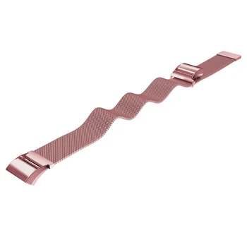Fitbit Şarj için TEPELİ Milanlı Döngü askısı 2 bant yedek fitbit charge2 için Bilezik Paslanmaz Çelik Bant Bağlantısı bileklik
