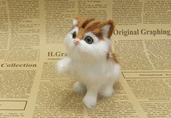 BOLAFYNİA dört çeşit kız hediye için Ev Dekorasyon Oyuncak simülasyon hayvan oyuncak süs kediler
