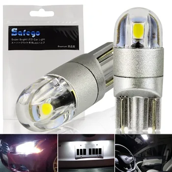 SMD T10 W5W 3 2 adet 2-SMD 3030 LED Ampuller-Ampul Led Araba Dış Gündüz Farları 194 168 501 12 V Beyaz LED