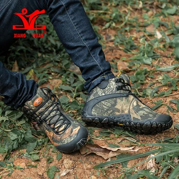 36 2018 Yeni erkekler kadınlardan büyük boy Nefes Tırmanma Ayakkabıları su Geçirmez Kamuflaj Ayakkabı Yürüyüş Açık Önyükleme 48 Taktik ayakkabıları~