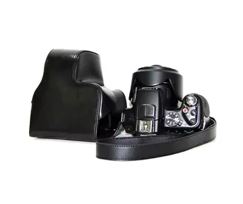 Kayış İle Canon SX50HS SX50 SX40HS İçin yeni PU Deri Kamera Çantası SX40 fotoğraf Makinesi Kılıf Kapak Kılıfı