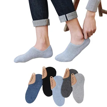 3 Çift Çok Erkek Görünmez Çorap Düşük ayak Bileği Çorap Olmayan Erkek Rahat Yumuşak Pamuk Erkek Comfort Bot Çorap Meias Calcetines Sox kayma Kesti/