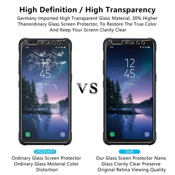 Samsung İçin 10 Adet/Lot 2.5 D 0.26 mm Premium Tempered Glass Galaxy S 8 Aktif SM-G892A Ekran Koruyucu Koruyucu film Güçlendirilmiş