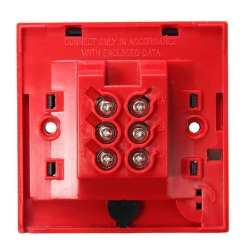 2 5 adet/lot kırmızı cam kırık düğme-Tel Geleneksel Manuel Çağrı Noktası yangın alarm sistemi