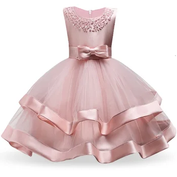 Yılbaşı için kız Prenses Çiçek Topu Cüppe Düğün Elbise Parti Prenses Elbise Çocuk Elbiseleri Kız Elbiseleri Yeni Yıl custumes