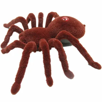 Cadılar Bayramı Uzaktan Kumanda 2 KANAL Kızılötesi Gerçekçi RC Spider Oyuncak Dekorasyon Parti Sahne aksesuarları Hediyelik elektronik oyuncak Şakası
