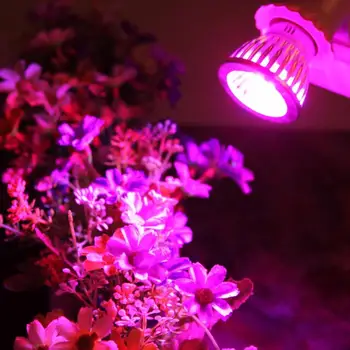 E27 10W Tam Spektrum Lamba Işık Sebze Çiçek Kapalı Bitki Hidroponik Büyümek LED
