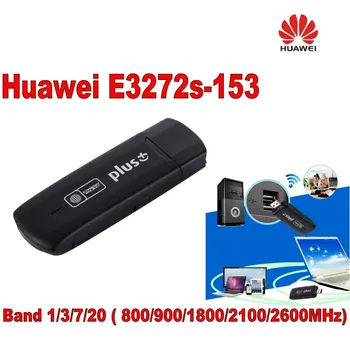 Unlock HUAWEİ E3272 4G LTE cat4 150 Mbps Modem HUAWEİ 4G usb stick e3272s-153 +Yüksek kazanç 35dbi LTE 4G Harici Anten crc9 4G
