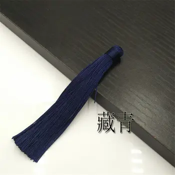 50pcs/lot 12cm 20 renk İpek Püskül Küpe Takılar Çin Takı Yapımı DİY Pamuk Püsküllü Düğüm Polyester
