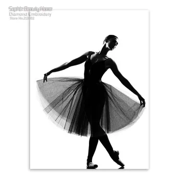 Çapraz dikiş el sanatları nakış boyama Sophie Güzellik yeni diy elmas Siyah Kuğu Bale dans sanat set mozaik seti nakış