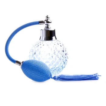 100 ml Parfüm Şişesi Doldurulabilir Vintage Kristal Cam Kavanoz Pembe Mavi Mor El Çantaları İçin Taşınabilir Atomizör Sprey