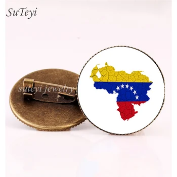 SUTEYİ Cazibe Uruguay/Şili Bayrağı Rozetleri Broş Surinam, Venezuela Cam Sanatı Resim Broş Giysi Aksesuar Takı Hediye Pimleri