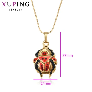 Moda Kolye Altın Rengi Xuping 11.11 Fiyatları 32096 Kadınlar için Yeni Yılbaşı Takı En Kaliteli İyi Tasarım Kaplama