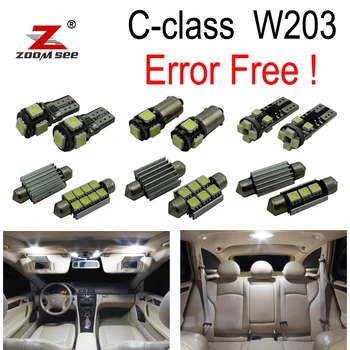 Mercedes Benz C class W203 C240 C280 Diyerek C32 AMG Casus Yazılımı AMG İçin 14pcs hatasız LED İç Işık Kiti (00 07)