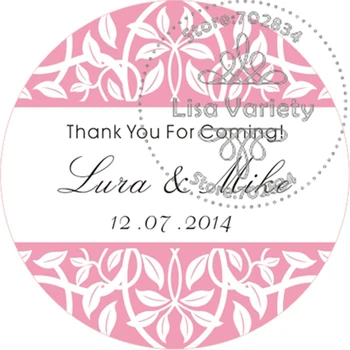 Ücretsiz Kargo Yeni Kağıt Özel Sticker için Düğün / Parti,Yuvarlak,3.8 cm,X234