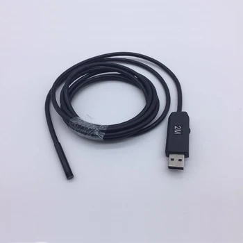 2M Esnek Kablo İle HD 720P 6LEDs 5.5 MM USB Endoskop Borescope Yılan Muayene Boru Tüp Video Mini Kamera IP 67 su Geçirmez