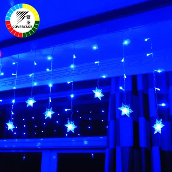 Işık Perdesi Açık Coversage Noel Dize Peri Işıkları Noel Düğünü Bahçe Partisi Noel Dekorasyon Dize Işıkları Açtı