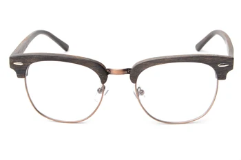 LONSY 2017 Moda tasarımcısı Asetat ahşap çerçeve göz kadın erkek oculos de grau BB5156 için çerçeveleri gözlük camları