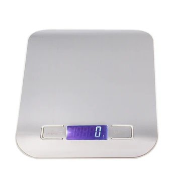 DHL/Fedex 100pcs 5kg/1g dijital mutfak terazisi yemek Ev ölçüm aletleri çelik 5000g elektronik ağırlık dengesi paslanmaz