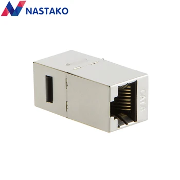 NASTAKO 4 adet metal Kalkan ağ modülü Altın doğrudan uygulama alanı-RJ-45 bağlayıcı Bilgiler soket Kablosu Keystone kaplama