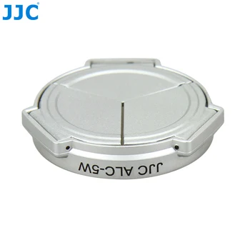 (Gümüş)Lux5 PANASONİC DMC-LX5 & Leica D JJC Kamera Gümüş Açın Kapatın Otomatik Kendini Koruyarak Koruyucu Otomatik Lens Kapağı-