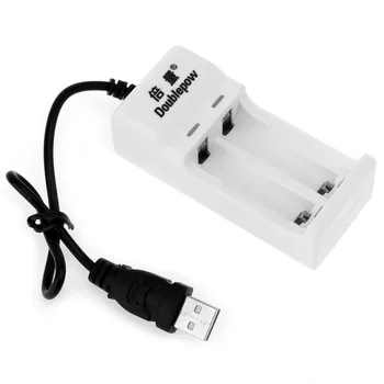 AA / AAA Ni için Doublepow 2 Bağımsız Kanal Hızlı Akıllı USB Şarj cihazı-MH Ni-CD Reachargeable Pil