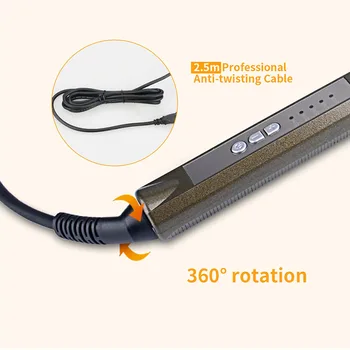 Demir Değnek Sopa Kıvırma saç Bigudi Dönüş Ateli Sihirli Saç Görüntü 5S Hızlı Derin Dalga Şekillendirme Araçları P00 Isı Geçirmez Mat + LED