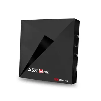 2017 A5X Max Akıllı TV kutusu 7.1 TV Kutusu Rockchip RK3328 Dört Çekirdekli 4G/4G 16 G/32 KD17 Android.3 VP9 H. 265 HD Android TV kutusu