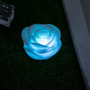 Moda gece lambası Romantik Çiçek gece lambası Renkli LED Lamba gece ışık İç Tasarım değişti Gül AÇTI