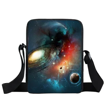 Galaxy / Akşama Ağacı Omuz Çantası Kadın Erkek Erkek Okul Çantası Çocuk Çanta İçin Evren Yıldız Çocuklar Messenger Çanta Çanta