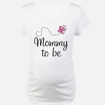 2017 Komik Rahat Hamile Hamile T Shirt Kadınlar Hamile Kadınlar İçin Rahat Hamilelik Kıyafetleri Gravida Pamuk Vestidos Tee