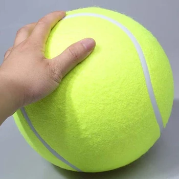 Evcil Hayvanlar için promosyon 24cm Büyük Köpek Topu Chucker Top Fırlatıcı Oyun Makinesi Oyuncak Köpekler İçin Oyuncak Hayvan Köpek Şişme Tenis Topu Çiğnemek