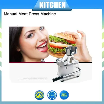 2018 Yeni Varış 100 mm-130mm Manuel Hamburger Basın Hamburger Şekillendirme Makinesi Yuvarlak Et şekillendirme Alüminyum Makine