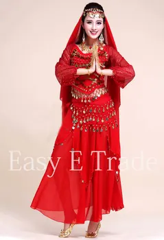 2017 4 adet Oryantal Dans Kostüm Kostüm Bollywood Hint Mısır chevrolet'nin son ... Chevrolet Elbise Mısır Oryantal Dans Kostüm takımları Kadın Set