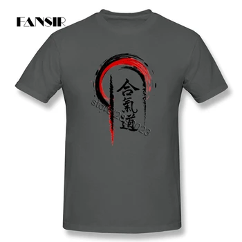 Komik Dövüş Sanatları Aikido T Shirt Homme Beyaz Kısa Kollu Özel Erkekler Gömlek 3XL Tee Tops