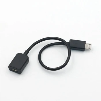 PRO-Klavye Fare USB Dişi M/F kapıların dışına Uzatma Kablosu data sync Extender Cabo için en İyi Mikro USB 5Pin Erkek 20CM Flash